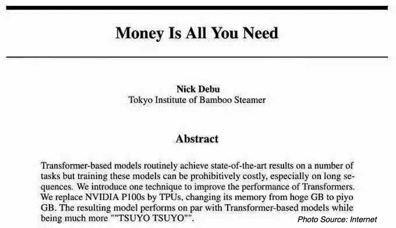 Money is all you need Deep Learning AI